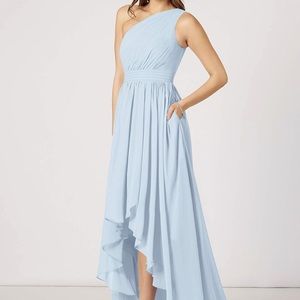 AZAZIE MATHILDA
A-Line One Shoulder Chiffon Asymmetrical Dress Mist
